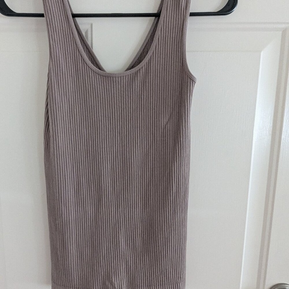 ELIETIAN Ribbed Reversible Tank ET1503VKHA IN Khaki